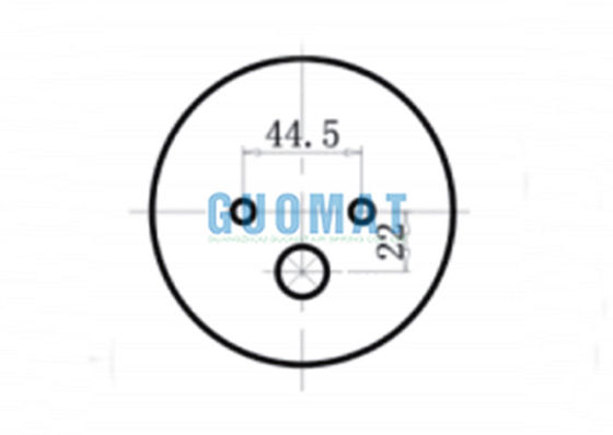 2B2500 सस्पेंशन एयर स्प्रिंग 212mm हाइट स्टैंडर्ड डबल कनवॉल्यूटेड रबर