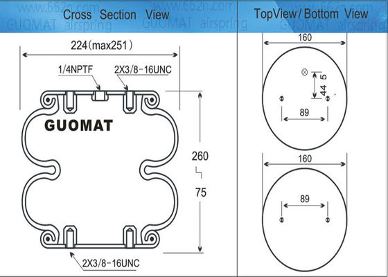 FD200-19 Contitech W013586910 डबल घुमावदार एयरबैग Contitech एयर स्प्रिंग औद्योगिक एयर स्प्रिंग