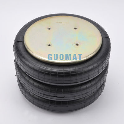 रबर निलंबन एयर स्प्रिंग 381 मिमी ऊंचाई ट्रिपल घुमावदार एयर बेलो