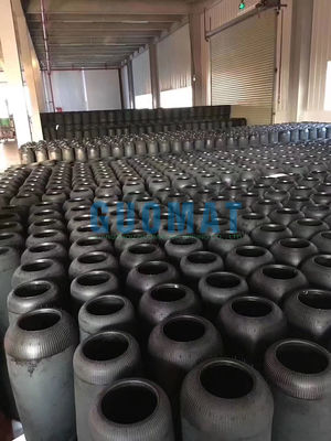 W01-358-7304 फायरस्टोन एल्यूमीनियम प्लेट एयर स्प्रिंग आइसोलेटर विथ फ्लैंज रिंग