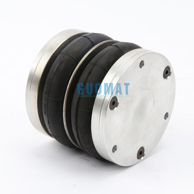 डनलोप डबल घुमावदार हवा स्प्रिंग 4 1/2X2 एल्यूमीनियम प्लेट के साथ रबर बेलो