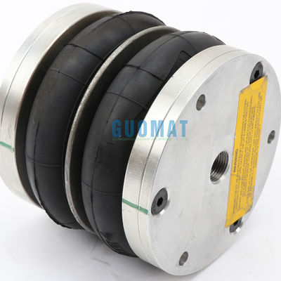 डनलोप डबल घुमावदार हवा स्प्रिंग 4 1/2X2 एल्यूमीनियम प्लेट के साथ रबर बेलो