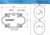 GUOMAT 1B6051 एकल कनवॉल्यूटेड औद्योगिक वायु वसंत गद्दे 4.5KN से 23KN लोड कर सकते हैं