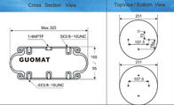 चमड़ा दराज मशीन के लिए GUOMAT 1B6171 औद्योगिक वायु वसंत असेंबली रबड़ Bellows 1B330 अधिकतम 325 मिमी