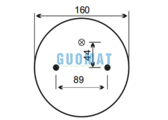 डबल घुमावदार एयर स्प्रिंग 2B9-253 गुडयर W01-358-6945 फायरस्टोन एयर सस्पेंशन