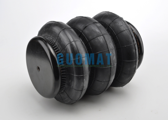 ट्रिपल घुमावदार एयर स्प्रिंग 117mm-460mm स्ट्रोक औद्योगिक रबर एयर शॉक पिकअप के लिए