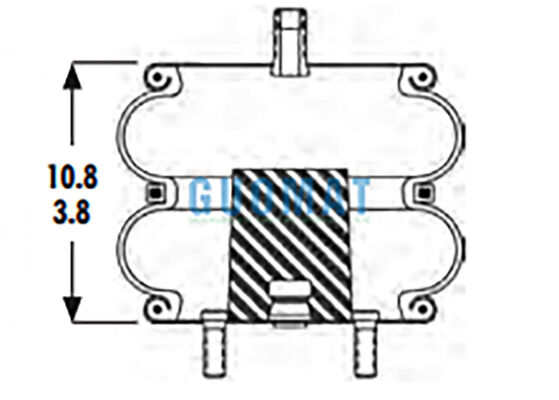 2B9-230 Goodyear Air Spring Replacement 578-92-3-202 Industrial Rubber Air Bellows