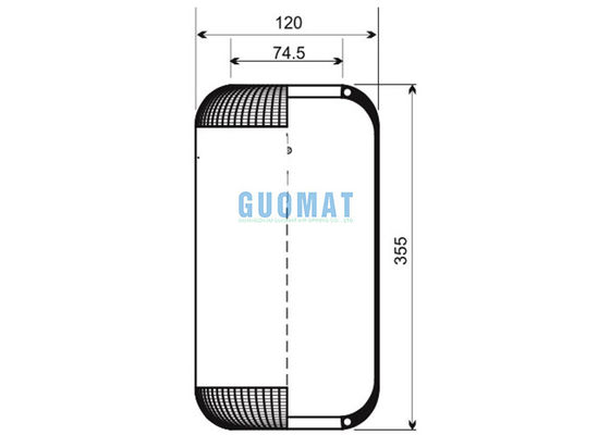 1E06-A फीनिक्स एयर स्प्रिंग लैंड रोवर RKB101460BL रेंज रोवर -1993-1995 वैगन