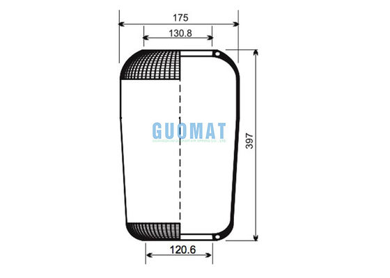 1R4U395260 फायरस्टोन बस एयर स्प्रिंग एयरटेक 31277 VOL-VO बसों के लिए 3111277