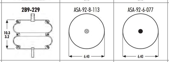 2B9-229 गुडइयर एयर स्प्रिंग 578923211 CONTI FD 200-19 505 फायरस्टोन W013586897