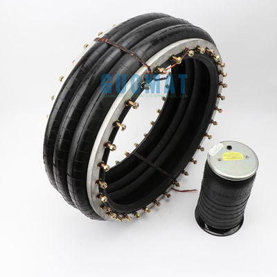 W01-358-7306 फायरस्टोन औद्योगिक एयर स्प्रिंग स्क्रू छेद दो प्लाई