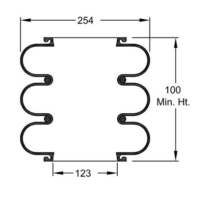 W01-R58-4047 फायरस्टोन सिंगल बोलो एयर बैग 10 एक्स 3 डनलप एसपी 258 की जगह लेता है
