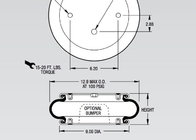 W01-358-7011 फायरस्टोन रियर एयर बैग्स इंडस्ट्रियल शॉक बेलोज़ स्टाइल 19 कंटेनर पैलेट के लिए:
