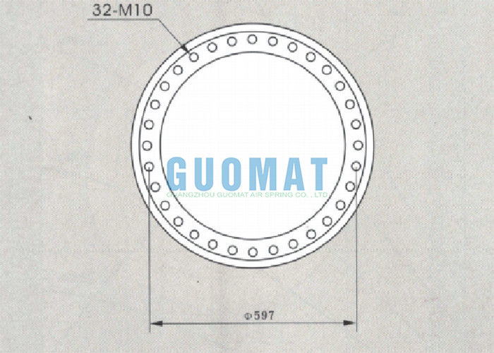 W01-358-7304 फायरस्टोन 321 टाइप इंडस्ट्रियल एयर स्प्रिंग ट्रिपल कन्वोल्यूटेड