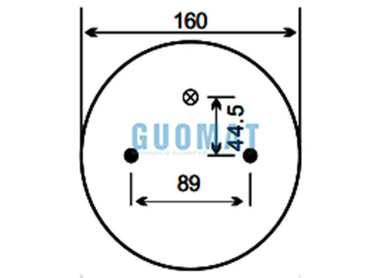 FD 200-25 426 Contitech सस्पेंशन एयर स्प्रिंग W01-358-6943 फायरस्टोन प्रतिस्थापन एयर बैग मोटर होम / RV के लिए