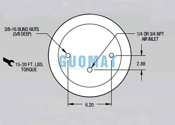 फायरस्टोन रोलिंग लोब एयर स्प्रिंग W01-358-9053 1T15M-2 ट्रक सस्पेंशन एयर बैग