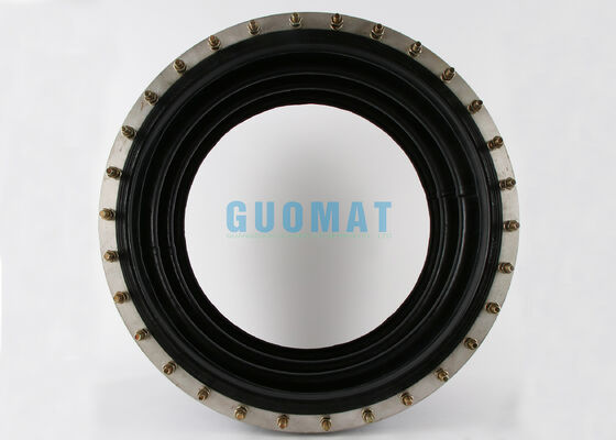 W01-358-9603 फायरस्टोन फ्लैंज एयर स्प्रिंग 348-3 स्टाइल ट्रिपल कॉन्वोल्यूटेड इंडस्ट्रियल एयर शॉक