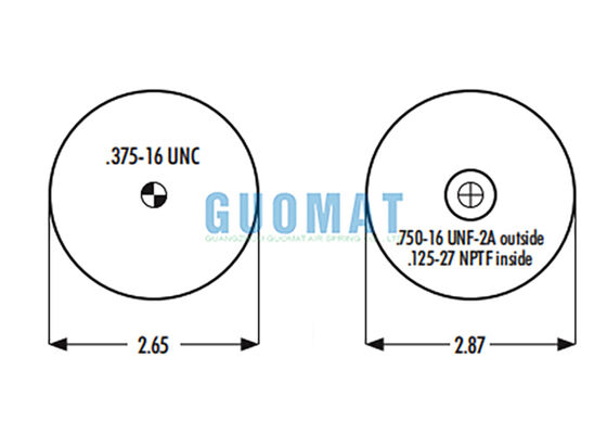Goodyear 1S4-007 रबर एयरबैग सस्पेंशन W023587001 फायरस्टोन ट्रक कैब एयरबैग प्रतिस्थापन