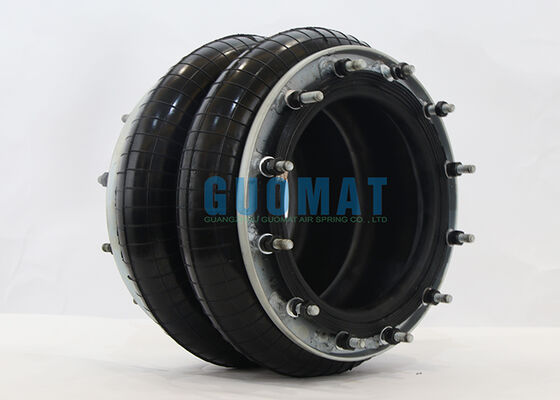 फायरस्टोन एयर बैग W01-358-7431 डबल घुमावदार औद्योगिक एयर स्प्रिंग फ्लैंज के साथ