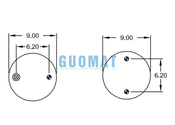 FT 330-29 703 Contitech औद्योगिक एयर बैग W01-358-7990 फायरस्टोन वायवीय हवा के झोंके