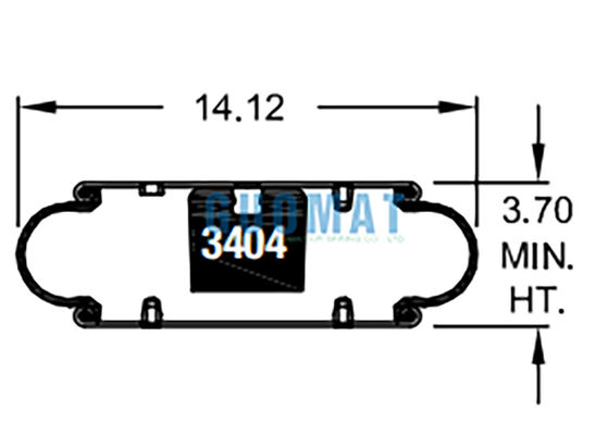 W01-358-7105 फायरस्टोन रबर एयर शॉक 113 स्टाइल इंडस्ट्रियल वाइब्रेशन आइसोलेशन एयर बैग