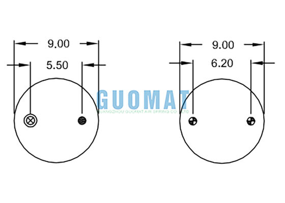ट्रिपल घुमावदार हवा वसंत W01-358-8016 फायरस्टोन निलंबन हवा सदमे अवशोषक बैग