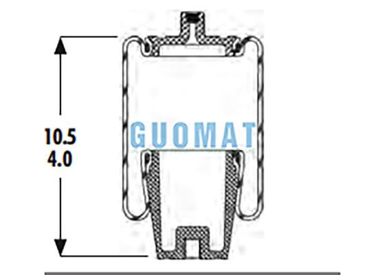 1S4-056 गुडयर सस्पेंशन एयर स्प्रिंग प्रतिस्थापन W023587040 फायरस्टोन कैब एयर बैग