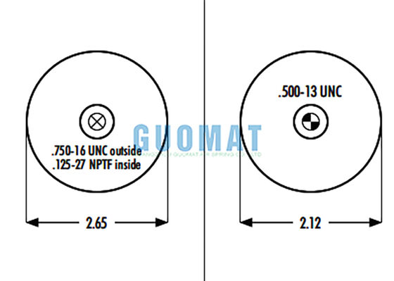 1S4.5-107 ASC-08-7-194 गुडईयर रबर एयर बैग सस्पेंशन W023587080 ट्रक और ट्रेलर के लिए फायरस्टोन एयर स्प्रिंग