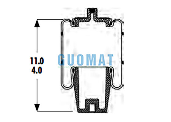 1S4.5-107 ASC-08-7-194 गुडईयर रबर एयर बैग सस्पेंशन W023587080 ट्रक और ट्रेलर के लिए फायरस्टोन एयर स्प्रिंग