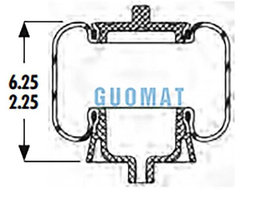 1S5-040 गुडयर सस्पेंशन एयर शॉक एएससी-08-7-137 ट्रक कैब एयर स्प्रिंग किट