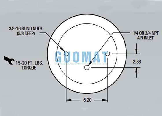 W01-358-9030 फायरस्टोन एयर राइड स्प्रिंग्स 1/4 एनपीटी एयर फिटिंग ट्रक एयर सस्पेंशन पार्ट्स