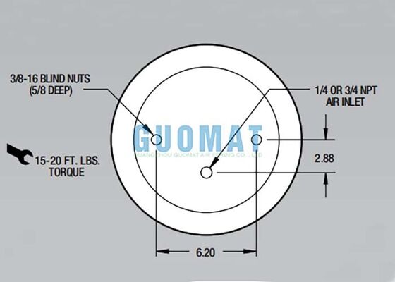 1T15M-2 Firestone Style Air Shock W01-358-9042 Air Suspension Springs For Shock Absorption