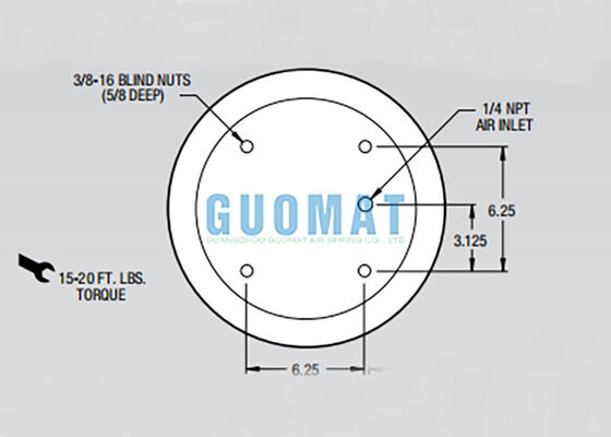 W01-358-9155 Firestone Truck Suspension Air Bag 1T19L-11 High Load Capacity Air Bellow