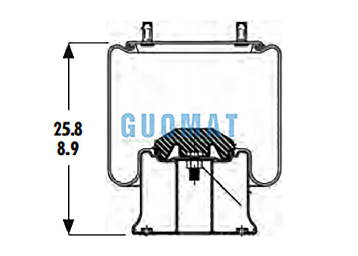 1R14-201 Goodyear भारी शुल्क ट्रक एयर स्प्रिंग 566-28-3-020 एयर सस्पेंशन सिस्टम