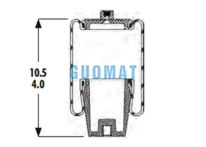 1S4-044 Goodyear भारी शुल्क निलंबन एयर स्प्रिंग ASC-08-7-194 ट्रक केबिन के लिए वायवीय बेलो