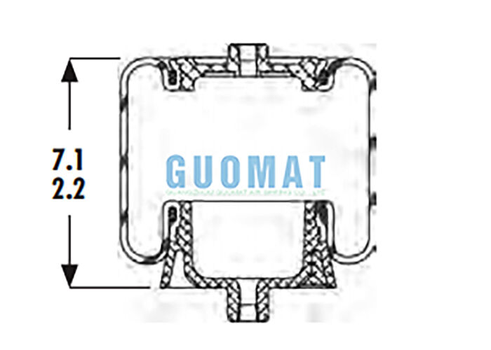 1S4-067 कैब एयर स्प्रिंग Goodyear ASC-08-7-137 ट्रक सस्पेंशन एयर बैग प्रतिस्थापन