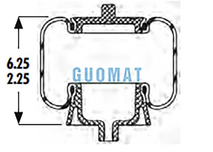 1S5-040 गुडयर सस्पेंशन एयर शॉक एएससी-08-7-137 ट्रक कैब एयर स्प्रिंग किट